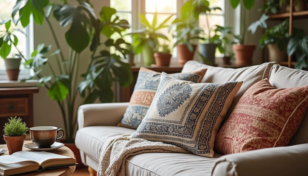 Adopter le style bohème dans votre maison grâce aux coussins à franges