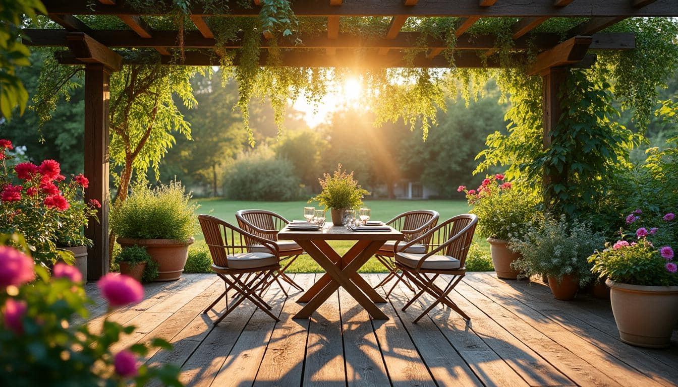 Astuces pour réussir la pergola végétalisée idéale et ombrager sa terrasse