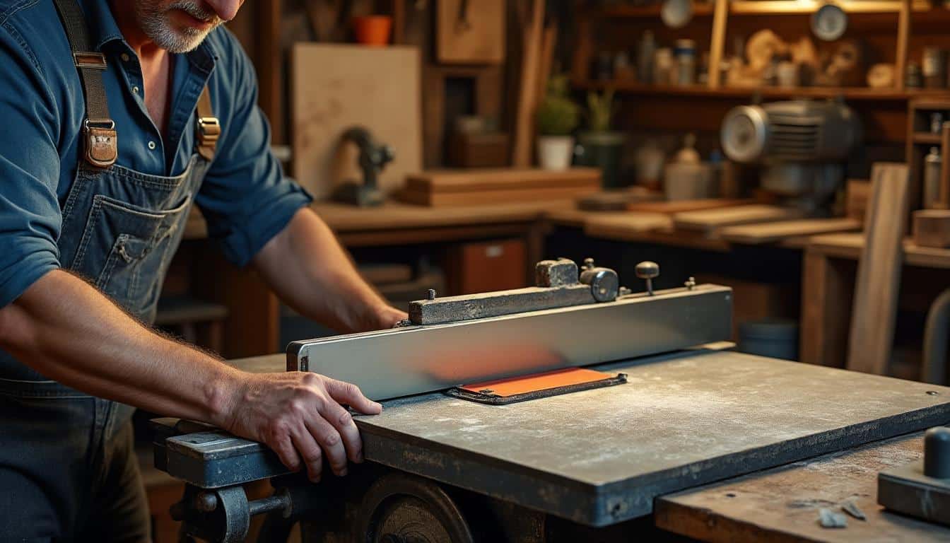 Illustration: Comprendre le fonctionnement et les principaux composants d’un banc de scie