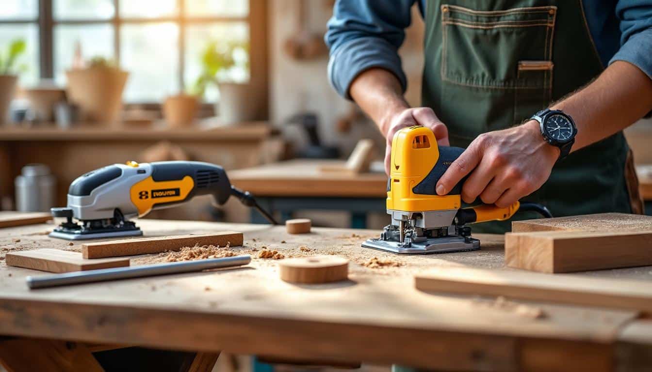 Illustration: Les différents modèles de scie à onglet Evolution pour chaque besoin