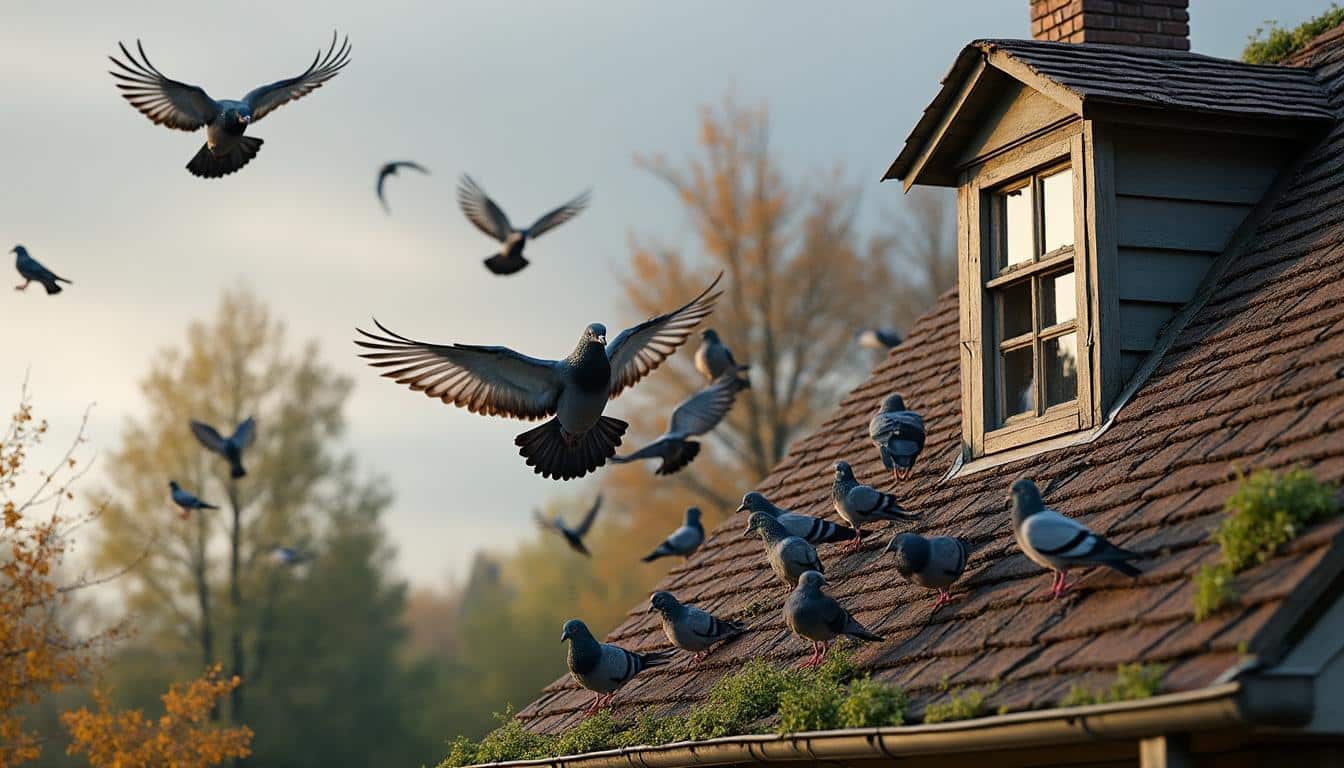 Illustration: Comprendre l’importance d’un répulsif pour les oiseaux sur la toiture