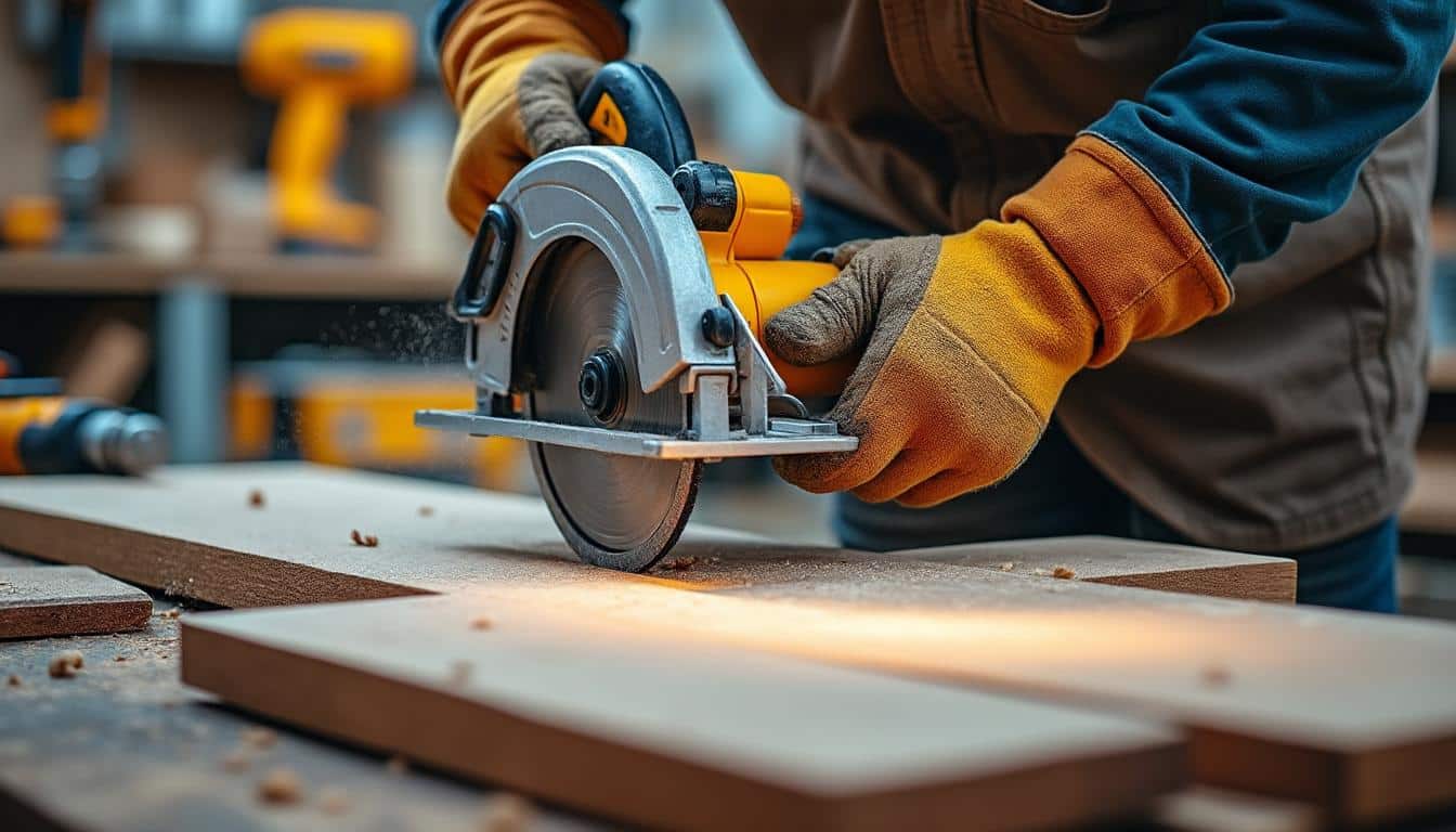 Illustration: Explorer les usages courants de la scie circulaire de 270 millimètres dans le bricolage et l’industrie