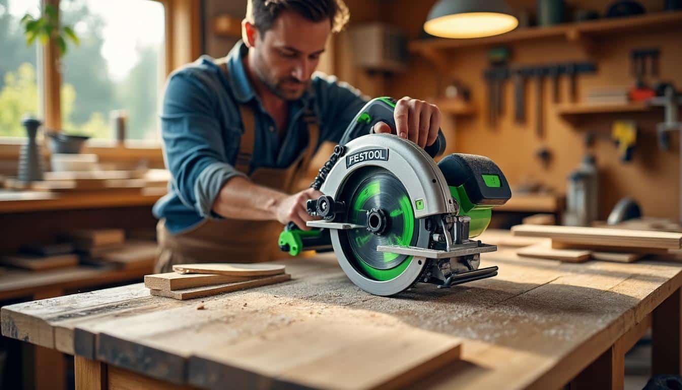 Illustration: Comprendre les atouts d’une scie circulaire Festool montée sur table
