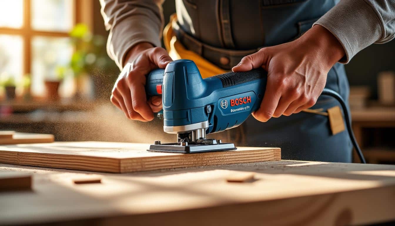 Illustration: Comment utiliser efficacement la scie sauteuse Bosch PST 900 PEL pour tous vos projets