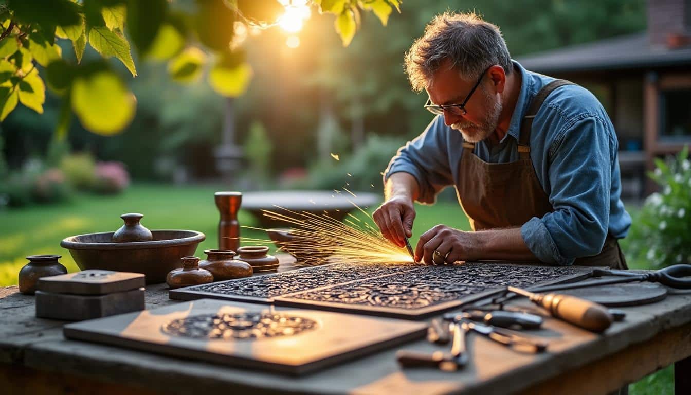 Illustration: Comprendre les matériaux et finitions haut de gamme pour la décoration en fer forgé extérieur