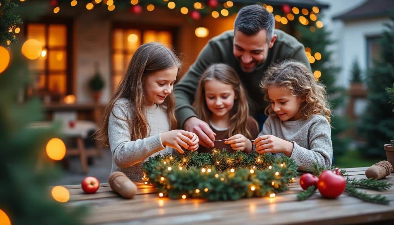 Illustration: Comment créer une décoration de Noël extérieure personnalisée et simple