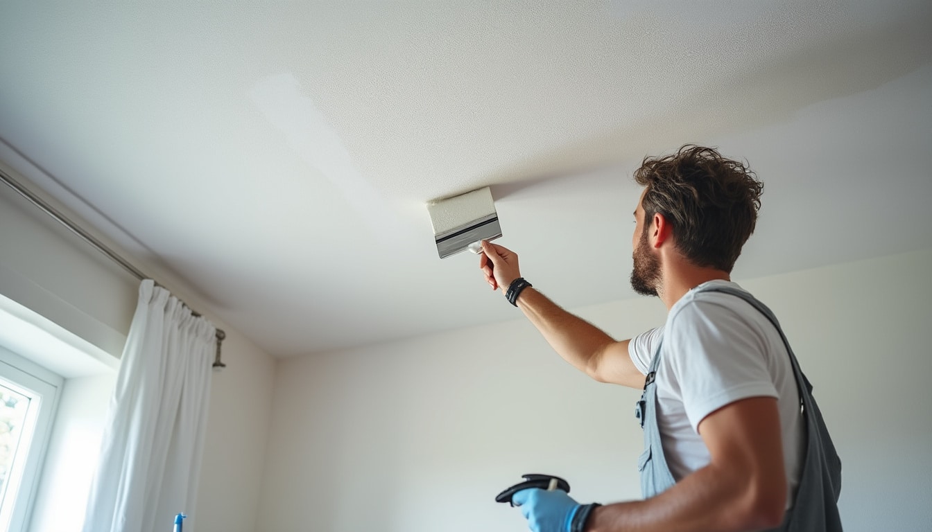 Illustration: Pourquoi opter pour une peinture conçue spécialement contre les fissures au plafond ?