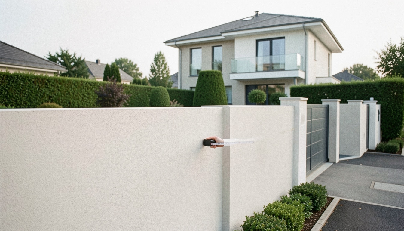 Quelle hauteur de mur de clôture selon les règles ?
