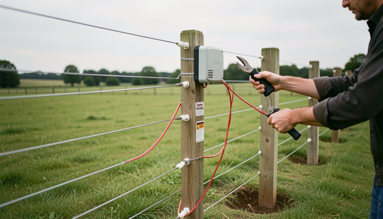 Branchement d’une clôture électrique, schéma et étapes
